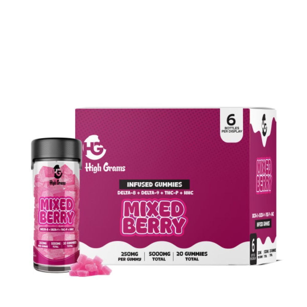 High Grams Edibles D8 + D9 + THCp + HHC - 5000mg-THC Blend-No Limit Distro
