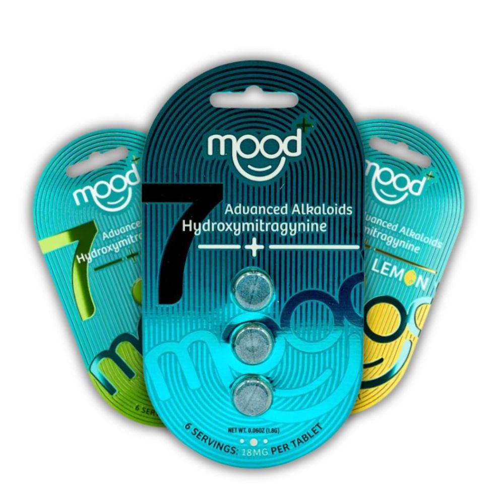 Mood + 7-Hydroxymitragynine Chewable Tablets – 3 Pack (54mg)-7 Hydroxy Tablets-No Limit Distro