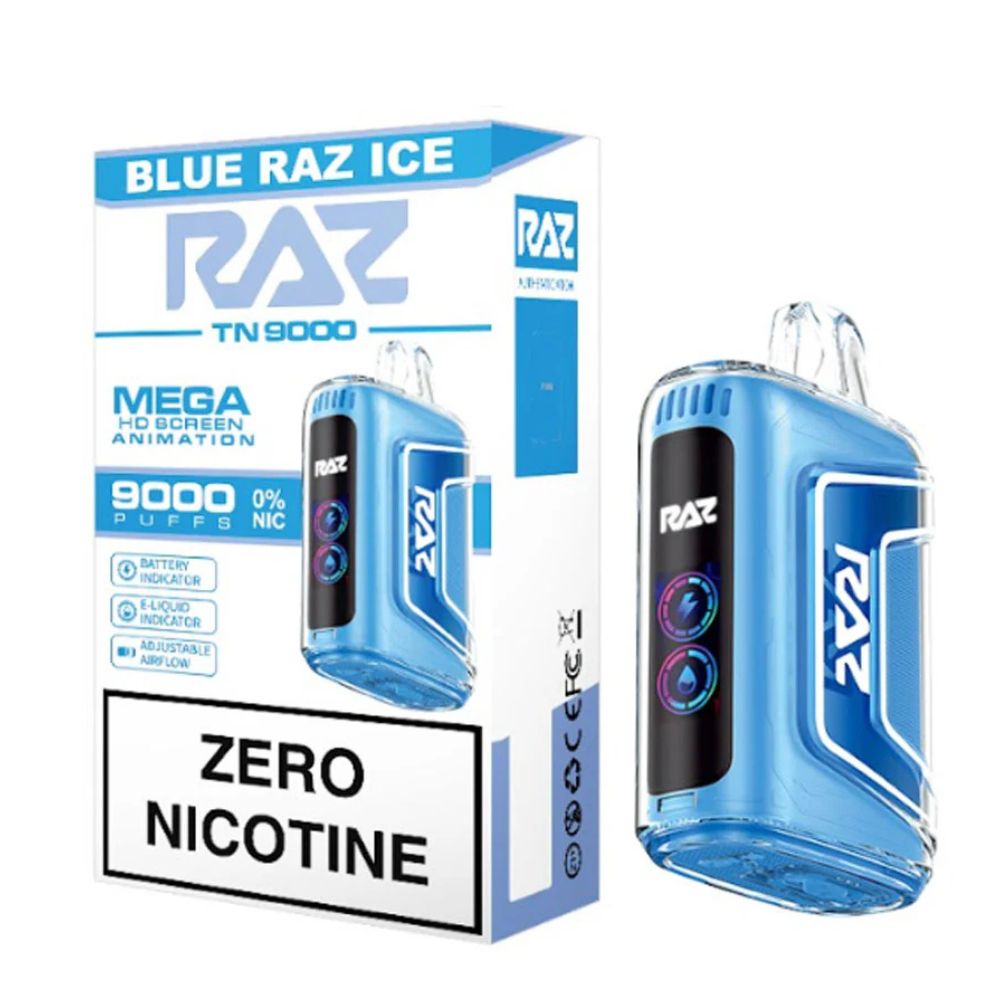 Raz TN9000 ZERO Nic Disposable - 0%-DISPOSABLES-No Limit Distro
