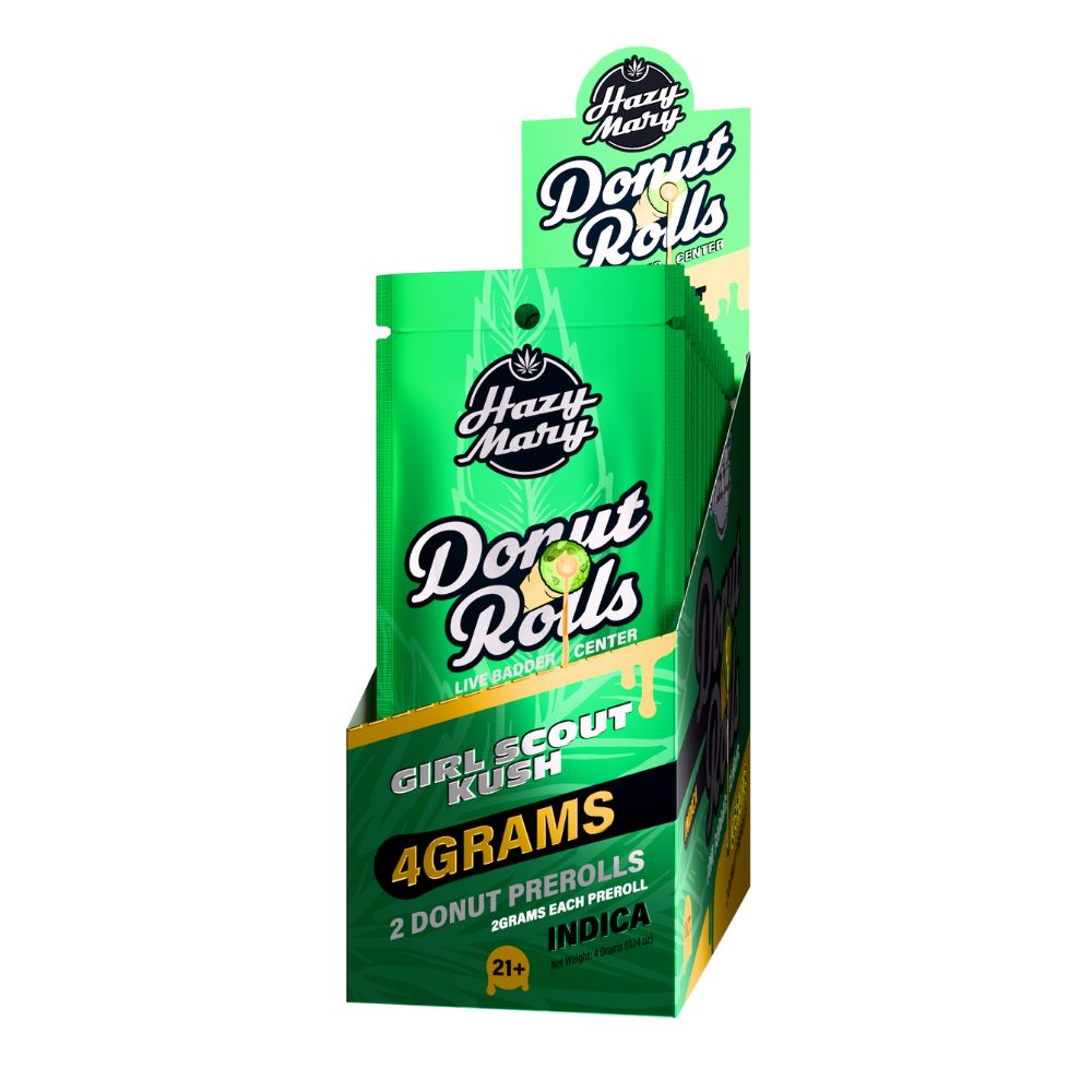 Hazy Mary THC-A Donut Roll Pre-Rolls 2ct - 4 Grams-No Limit Distro