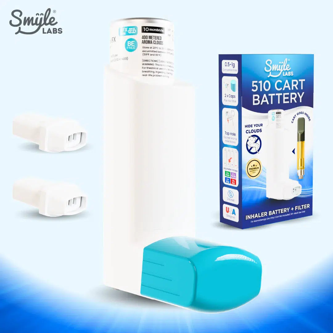Smyle Labs Inhaler 510 Cart Battery + Cloud Filters-510 BATTERY-No Limit Distro