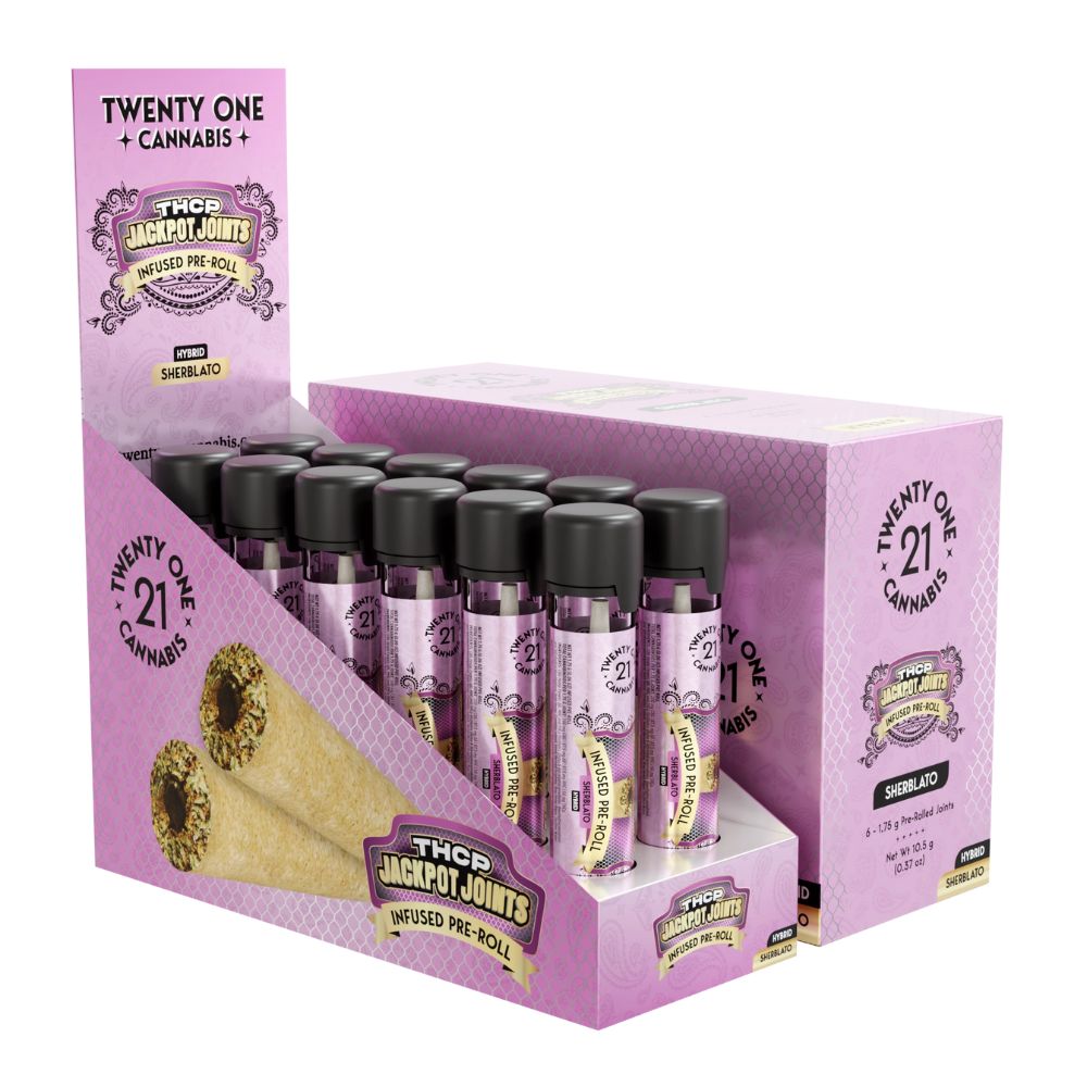 Twenty One Preroll THCp Jackpot Joint 1.75g-No Limit Distro