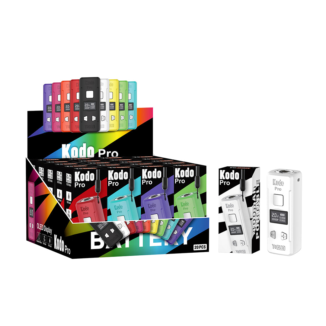 Yocan Kodo Pro Battery - Bulk Display of 20x-510 BATTERY-No Limit Distro