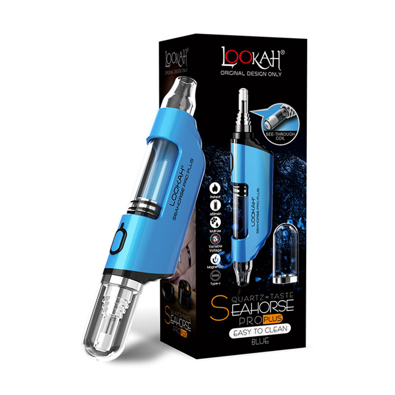 Lookah Seahorse Pro Plus Wax Vaporizer-WAX PENS / DAB PENS-No Limit Distro