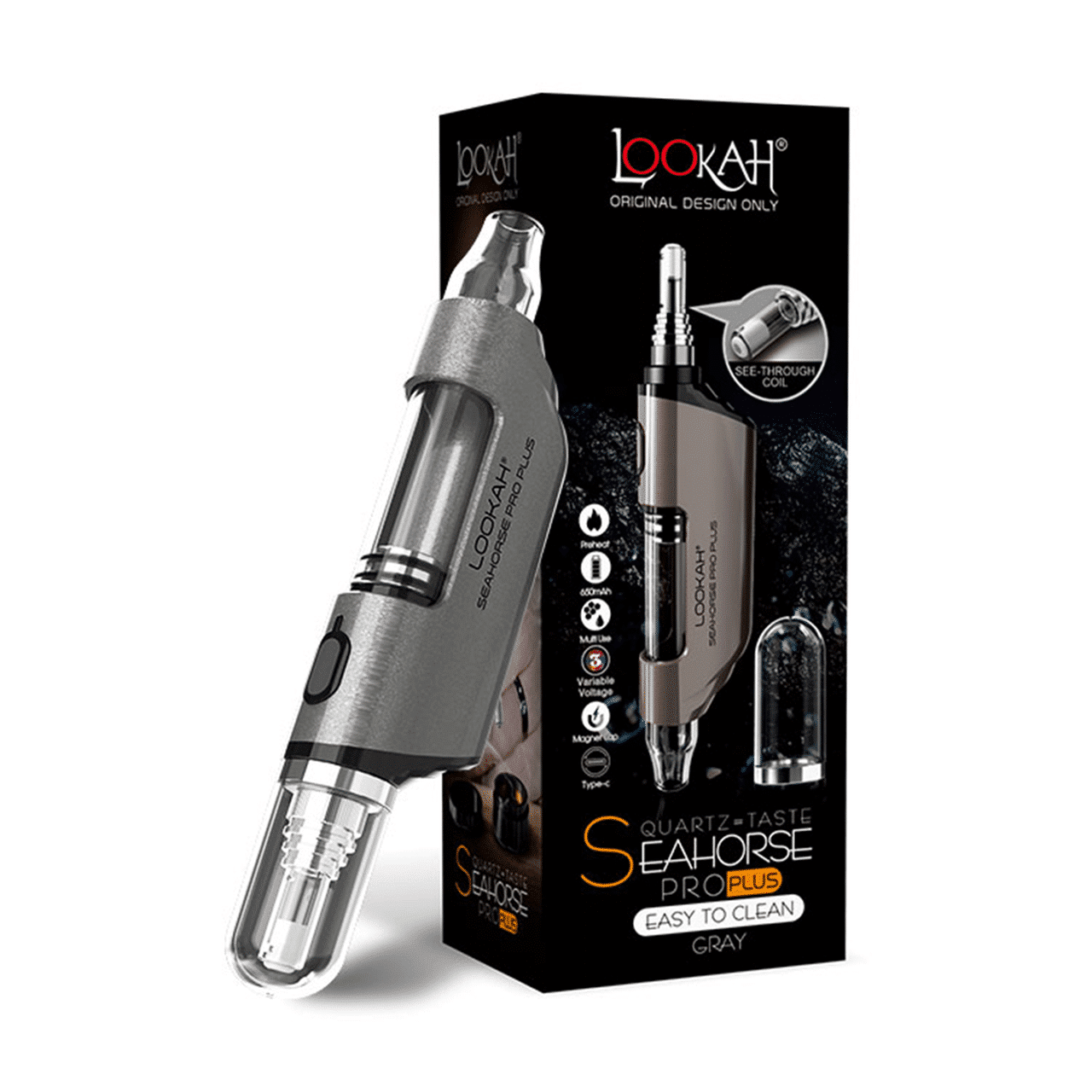 Lookah Seahorse Pro Plus Wax Vaporizer-WAX PENS / DAB PENS-No Limit Distro