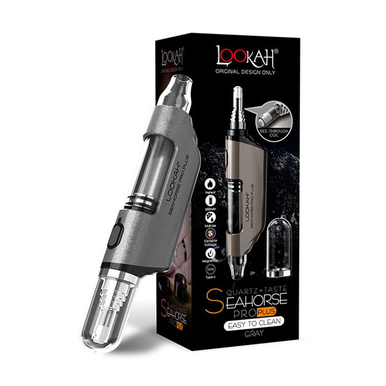 Lookah Seahorse Pro Plus Wax Vaporizer-WAX PENS / DAB PENS-No Limit Distro