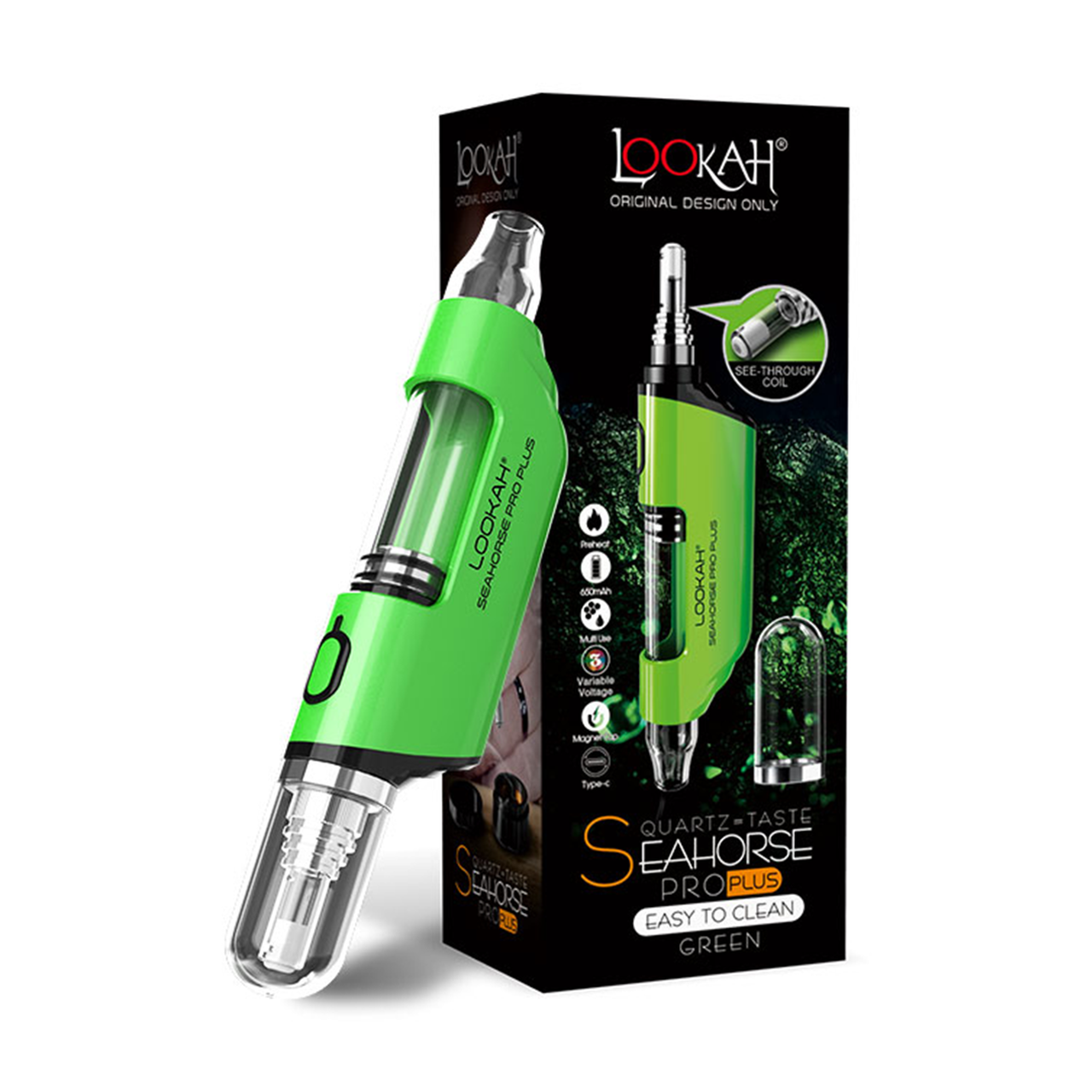 Lookah Seahorse Pro Plus Wax Vaporizer-WAX PENS / DAB PENS-No Limit Distro