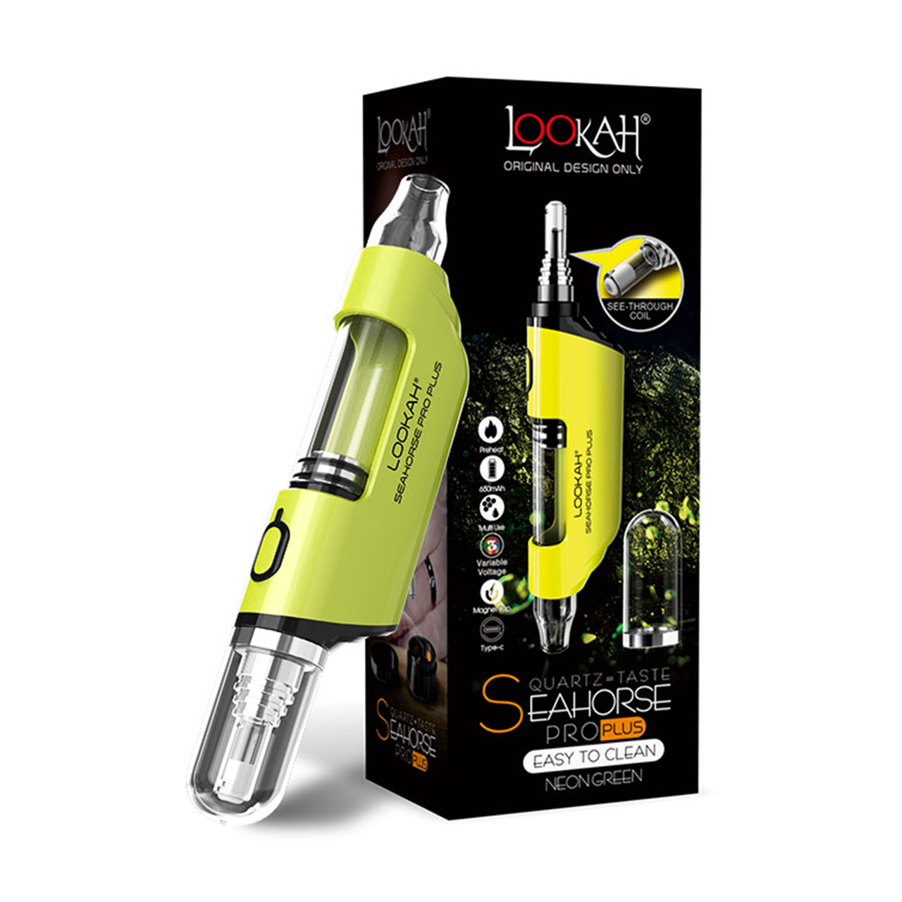 Lookah Seahorse Pro Plus Wax Vaporizer-WAX PENS / DAB PENS-No Limit Distro