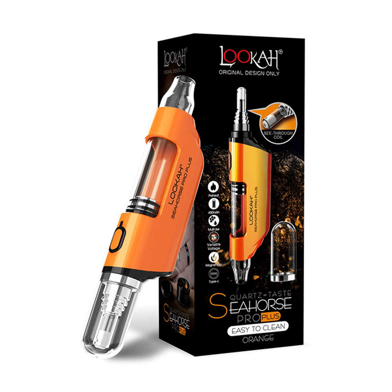 Lookah Seahorse Pro Plus Wax Vaporizer-WAX PENS / DAB PENS-No Limit Distro