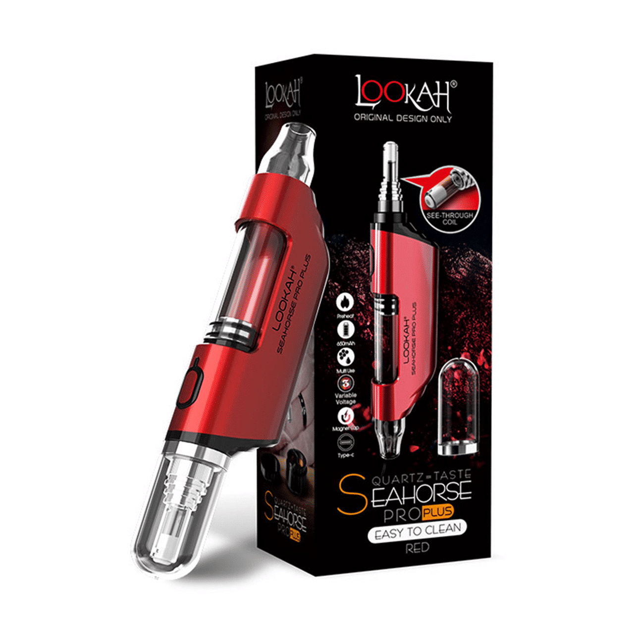 Lookah Seahorse Pro Plus Wax Vaporizer-WAX PENS / DAB PENS-No Limit Distro