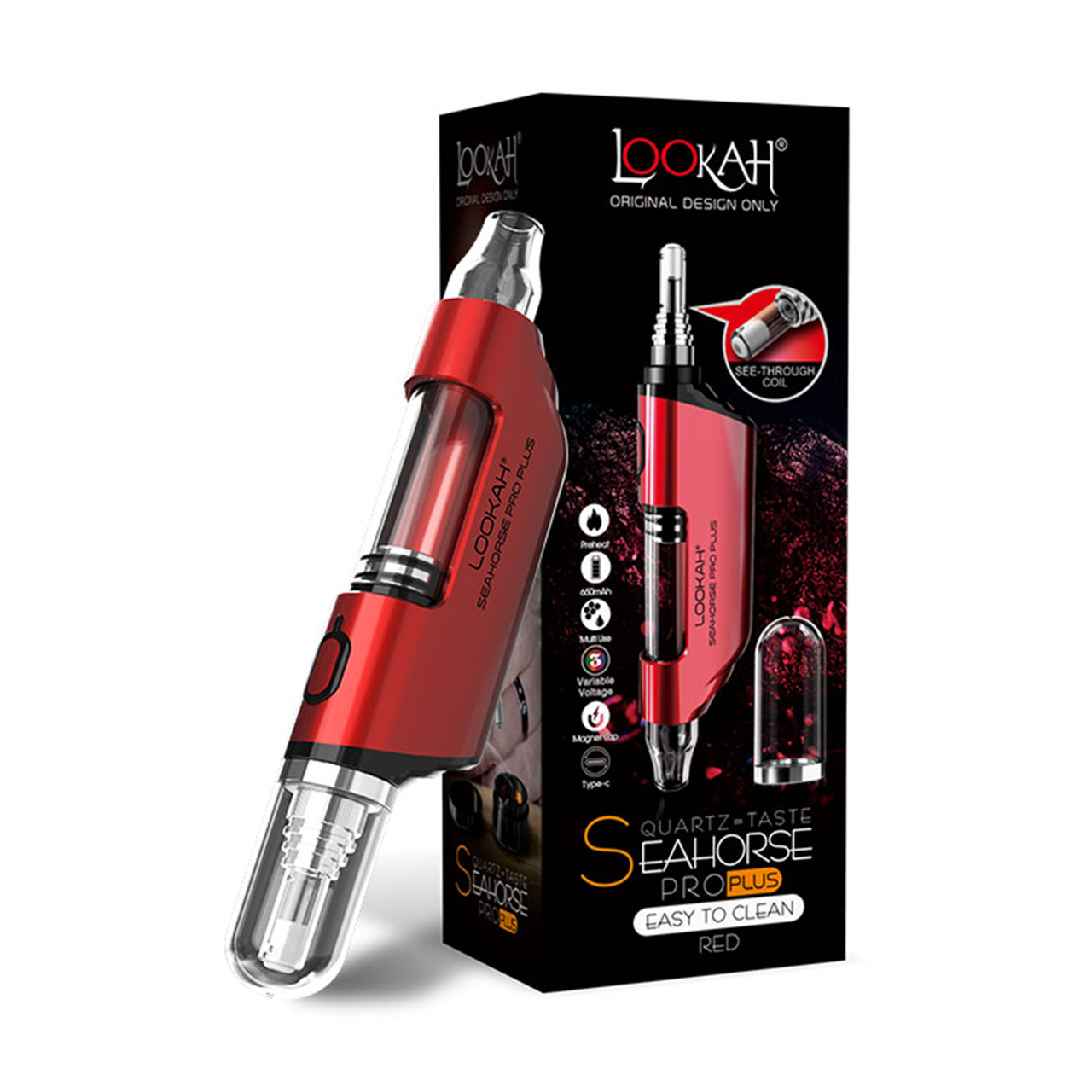 Lookah Seahorse Pro Plus Wax Vaporizer-WAX PENS / DAB PENS-No Limit Distro