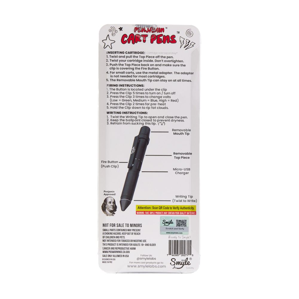 Penjamin Cart Pen - 510 Stealth Battery-510 BATTERY-No Limit Distro