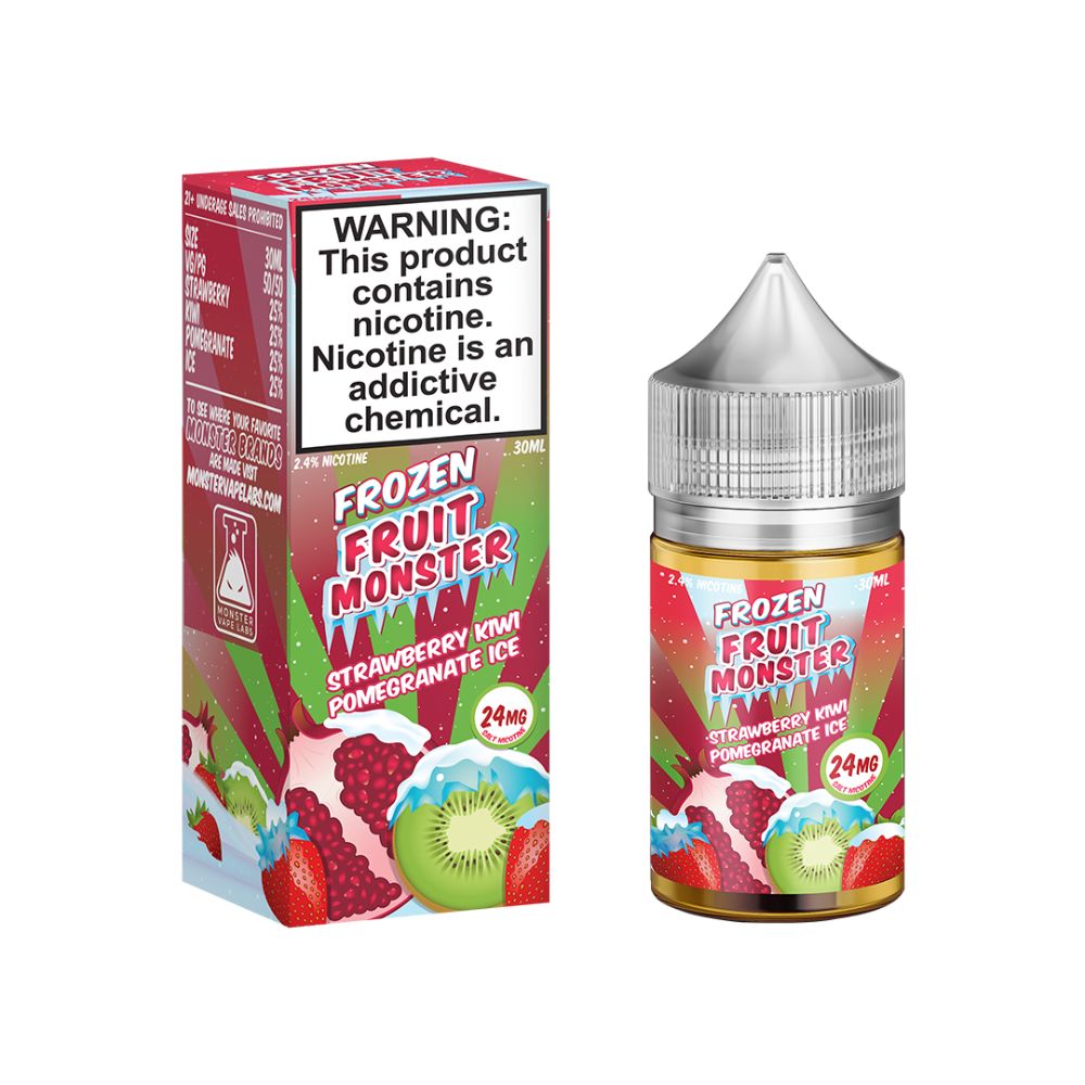 Strawberry Kiwi Pomegranate Ice by Frozen Fruit Monster Salts-ELIQUID-No Limit Distro