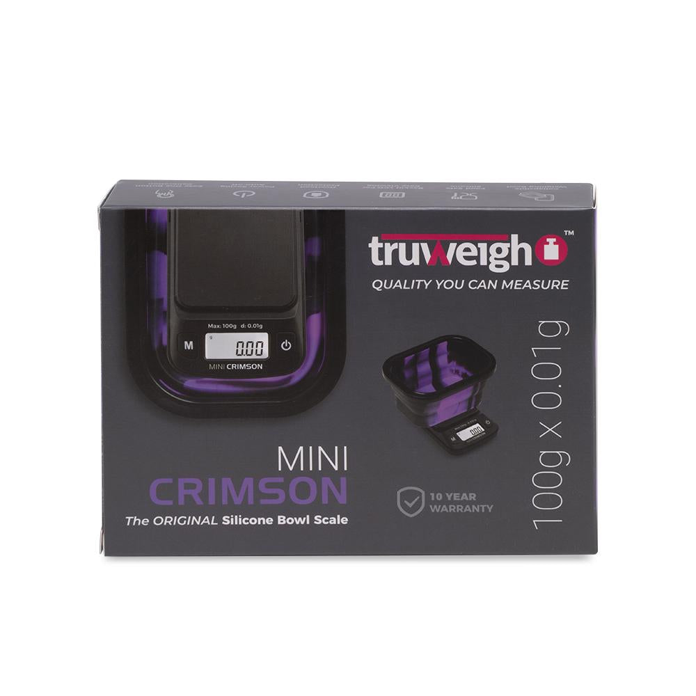TRUWEIGH MINI CRIMSON COLLAPSIBLE BOWL 100G X 0.01G-SCALES-No Limit Distro