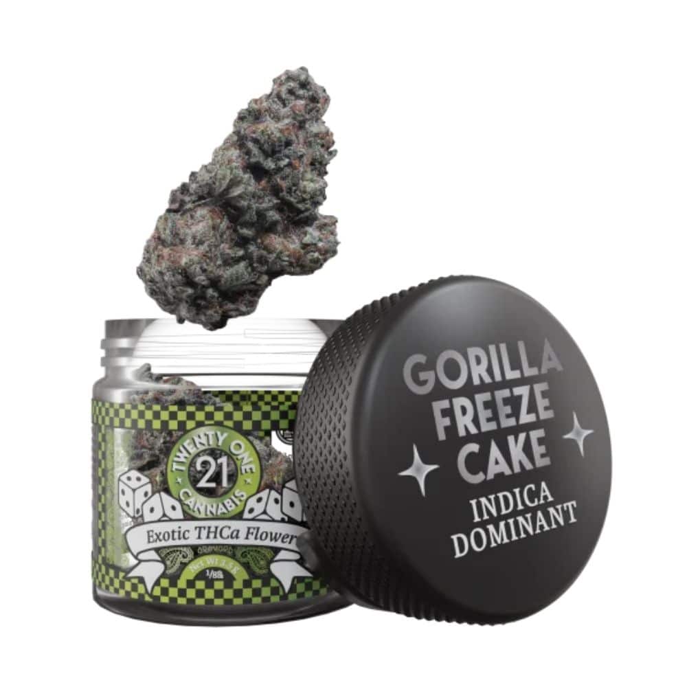 Twenty One THCA Flower 3.5g - Gorilla Freeze Cake-THCA Flower-No Limit Distro