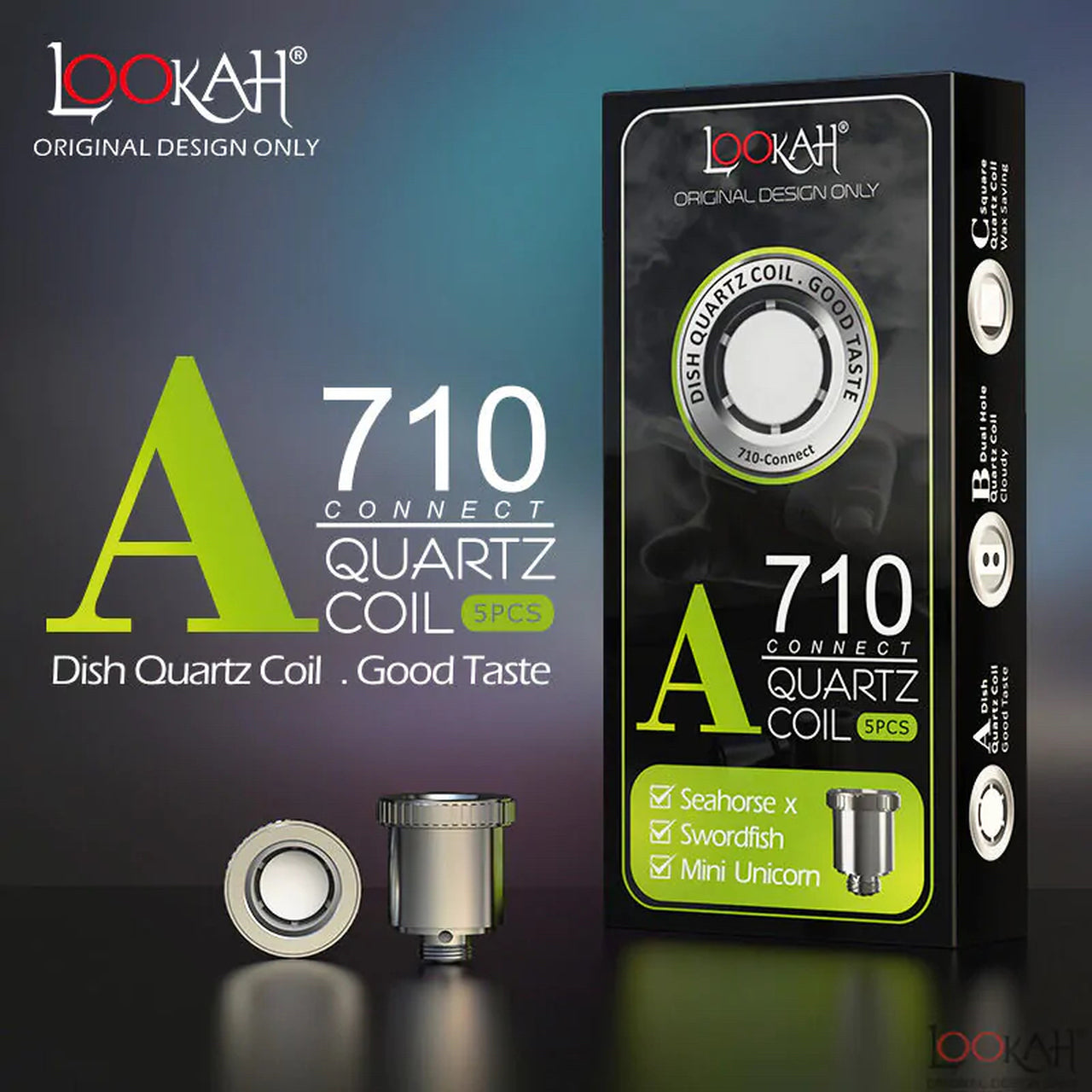 Lookah 710 Dish Quartz Coil Type A-COILS-No Limit Distro