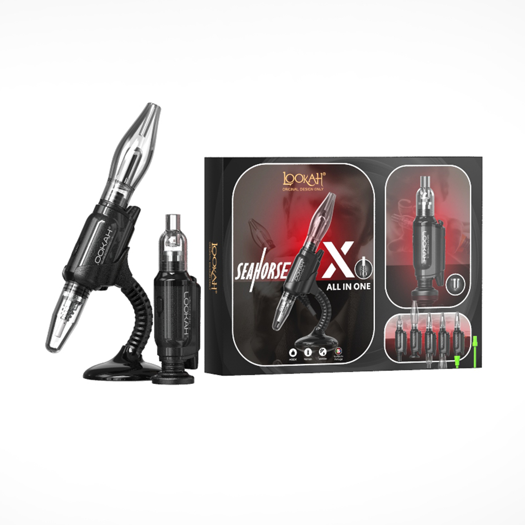 Lookah Seahorse X- All In One (510 Pen, E-nail/ Electric Nectar Collector) - Glass House Distro