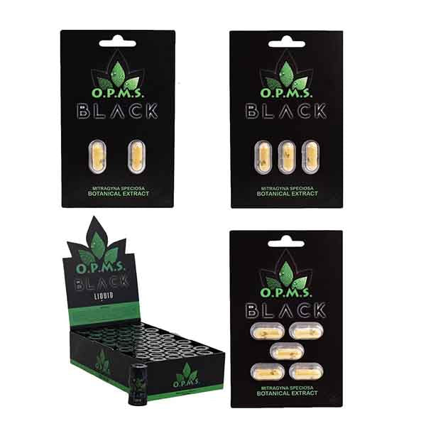 OPMS Black Capsules-KRATOM-No Limit Distro