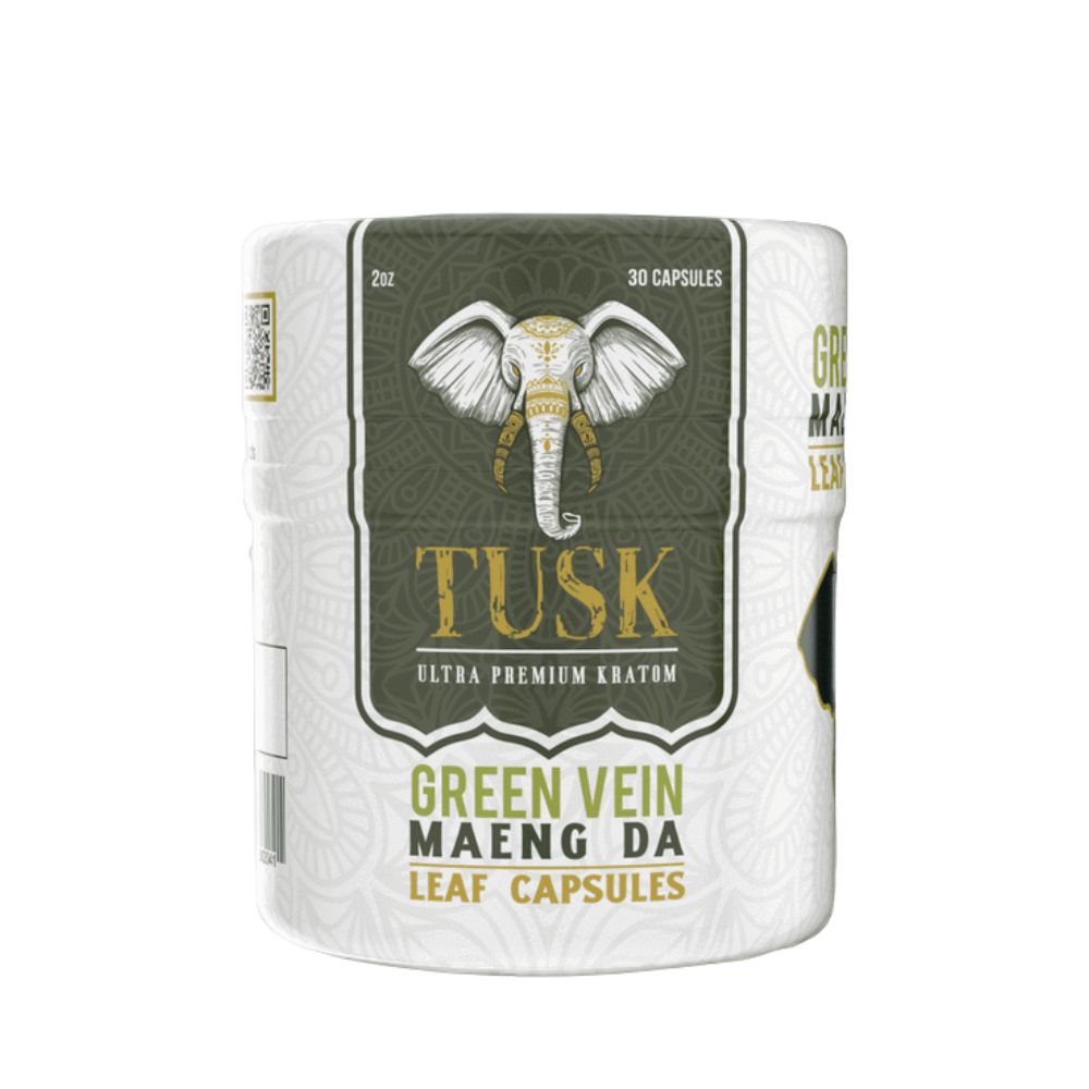Tusk Green Maeng Da Kratom Capsules – Pure Potency (30ct · 120ct · 275ct)-Kratom Capsules-No Limit Distro