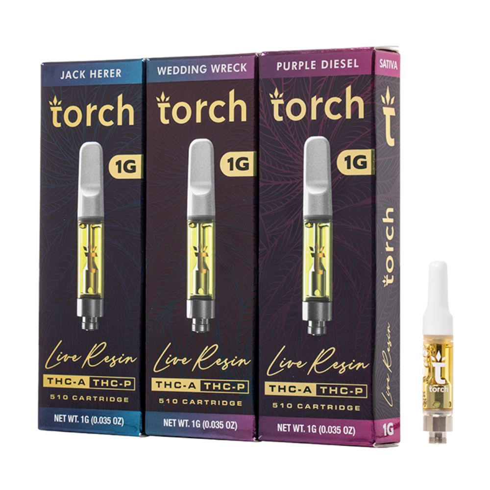 Torch THCA THCP Live Resin Cart - 1 Gram-THC Blend-No Limit Distro