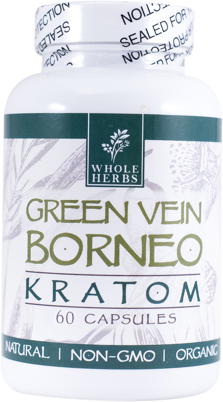 Whole Herbs Green Vein Borneo Capsules-KRATOM-No Limit Distro