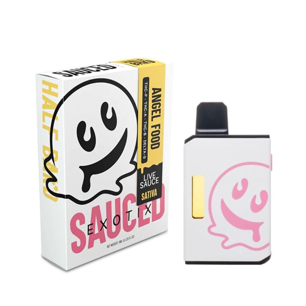 Half Baked Sauced Exotix 4G Live Sauce THC Vape Half Baked Sauced Exotix 4G Live Sauce THC Vape