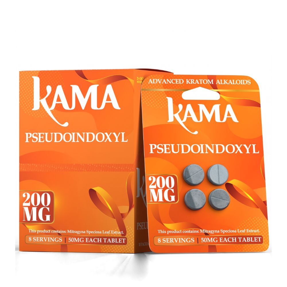 KAMA Pseudo Tablets 4ct - 200mg-7 Hydroxy Tablets-No Limit Distro