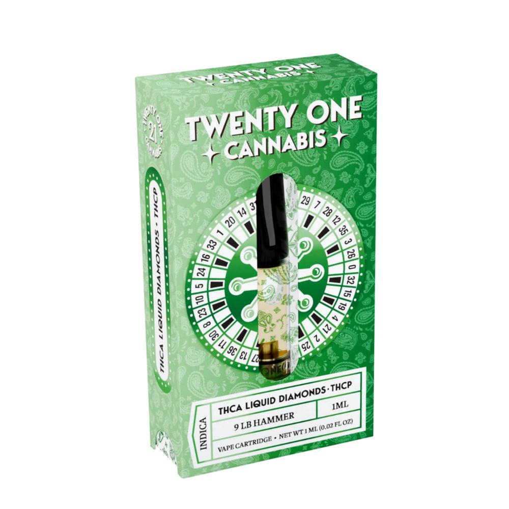 Twenty One THCA THCP Cartridge - 1 Gram-THC Blend-No Limit Distro