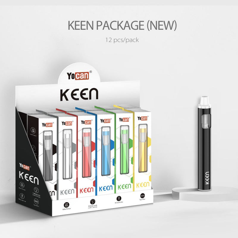 Yocan Keen Oil Vapes - BULK Pack of 12-Empty Oil Disposables-No Limit Distro