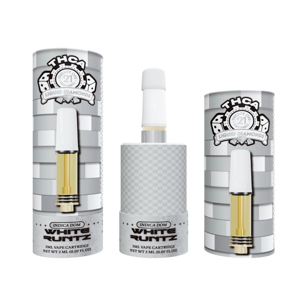 Twenty One THCA Cartridge - 2G Liquid Diamonds-2G Carts-No Limit Distro