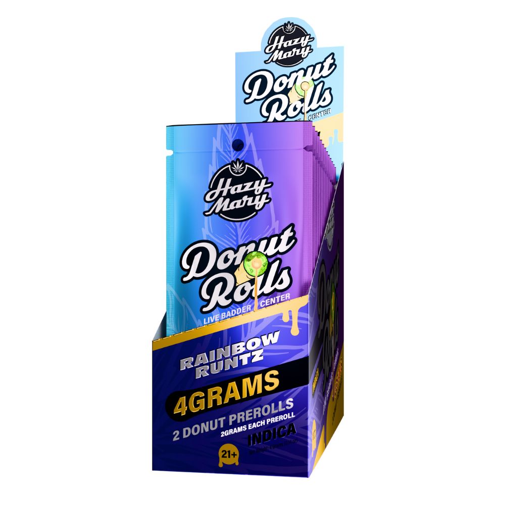 Hazy Mary THC-A Donut Roll Pre-Rolls 2ct - 4 Grams-No Limit Distro