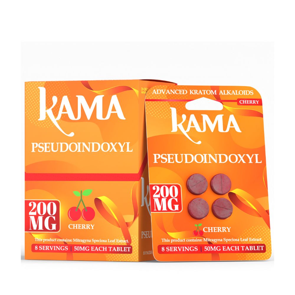 KAMA Pseudo Tablets 4ct - 200mg-7 Hydroxy Tablets-No Limit Distro