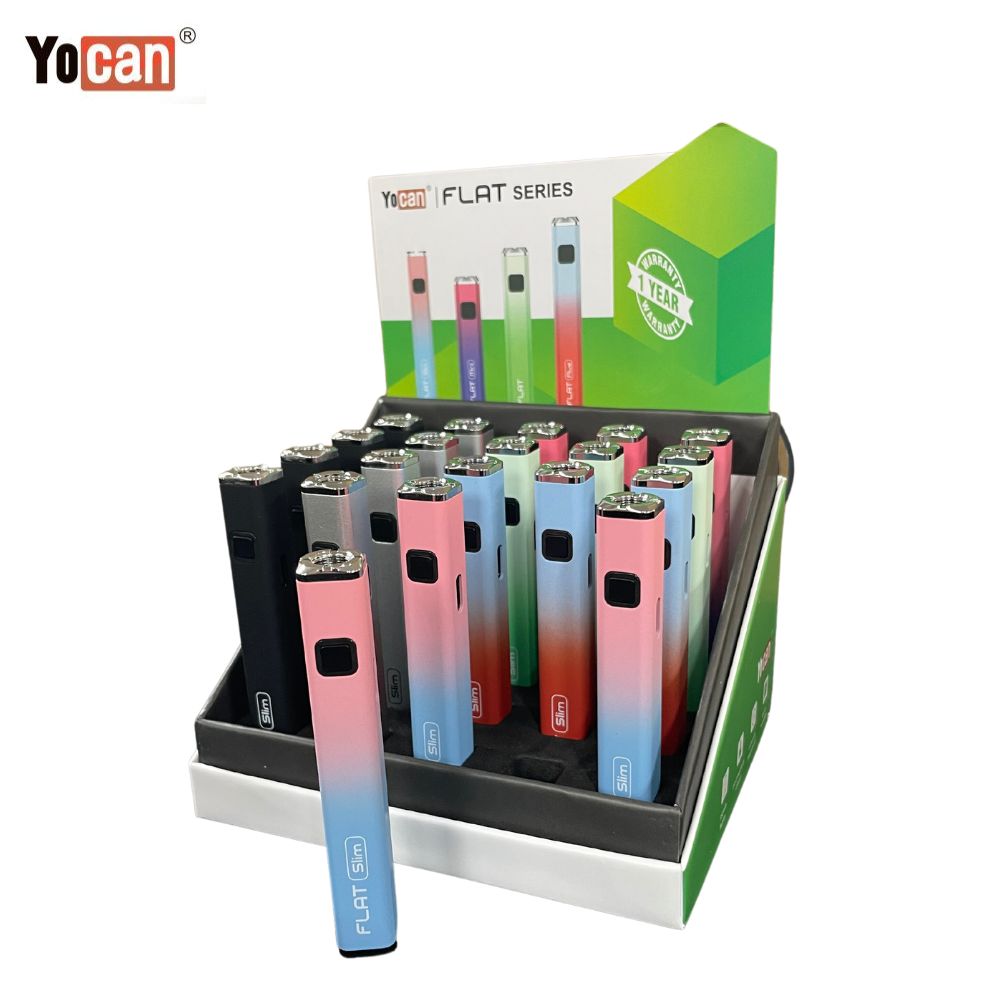 Yocan Flat Slim 510 Battery - Bulk 20x Pack-510 BATTERY-No Limit Distro