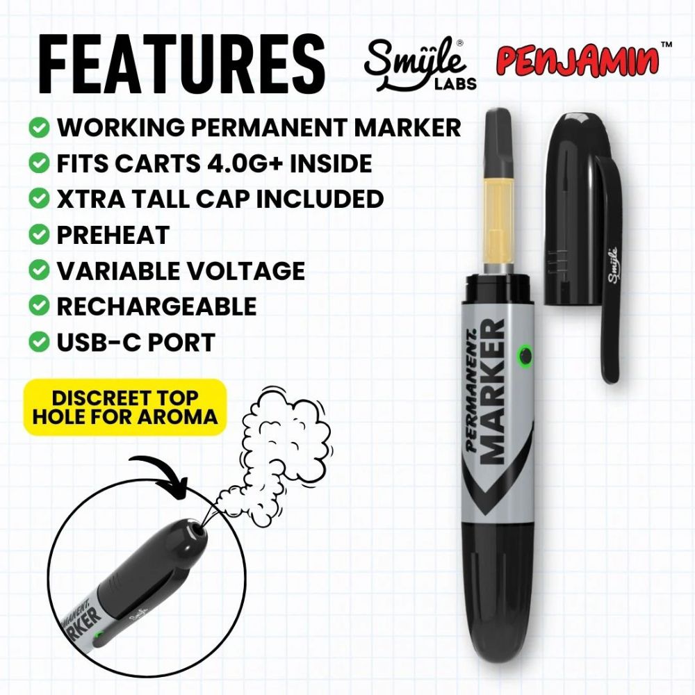 Permanent Marker Penjamin Cart Battery-510 BATTERY-No Limit Distro