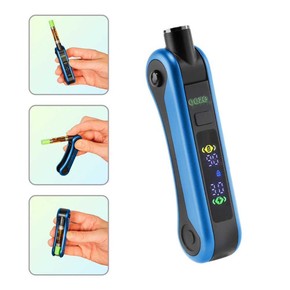 Ooze Hinge Flick 510 Battery – Retractable Concealed Cart Battery-Variable Voltage 510 Battery: Adjustable VV Cart Batteries & Vape Pens-No Limit Distro