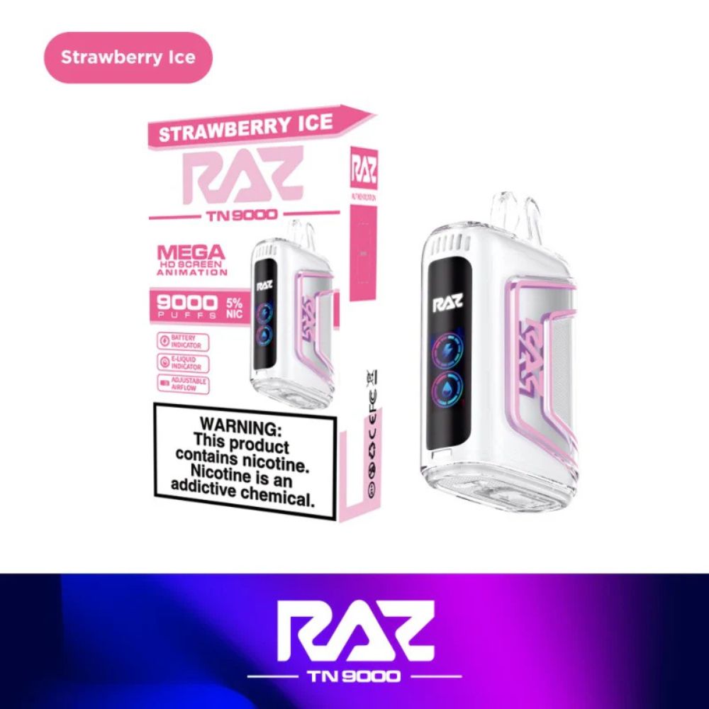 Raz TN9000 ZERO Nic Disposable - 0%-DISPOSABLES-No Limit Distro
