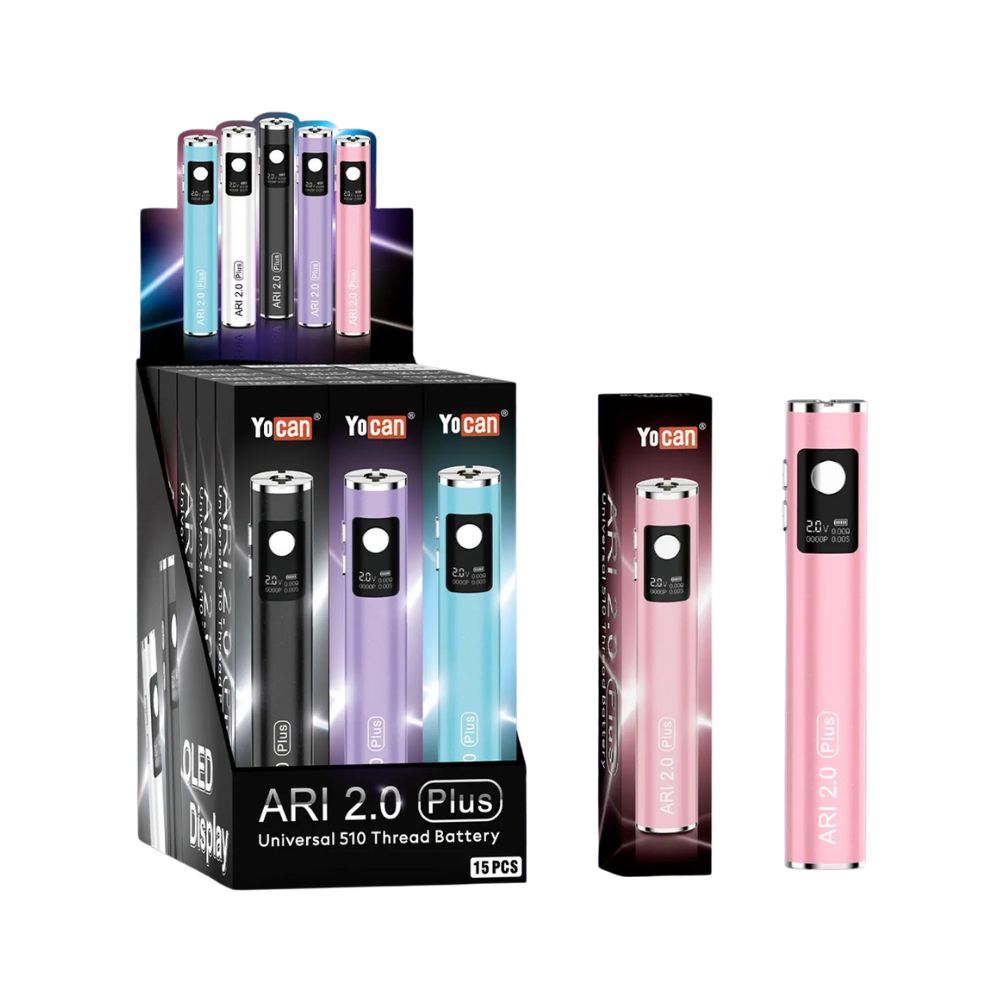 Yocan Ari 2.0 Plus 510 Cart Battery - BULK Pack of 15x