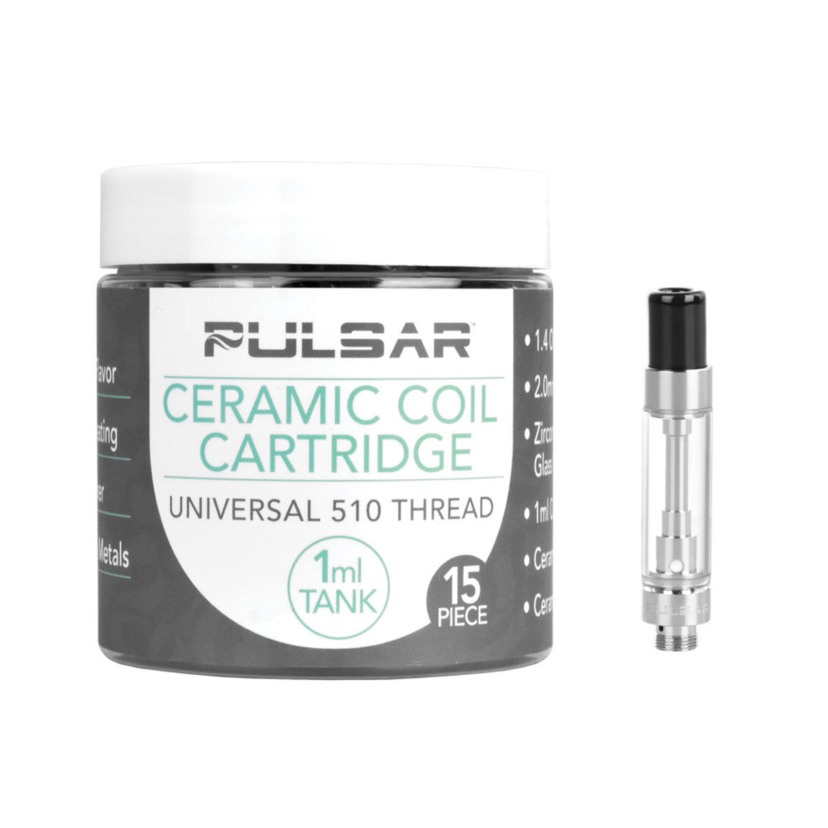 Pulsar Ceramic 510 Cartridge 1ml-CARTRIDGES-No Limit Distro