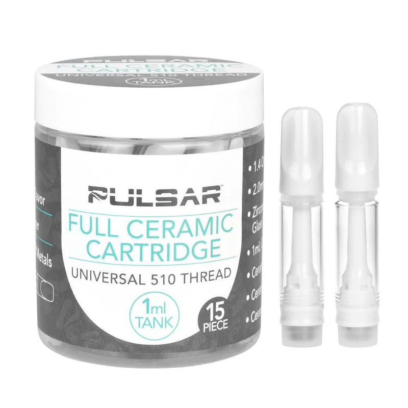 Pulsar Full Ceramic Cartridge 1mL Disposable-CARTRIDGES-No Limit Distro