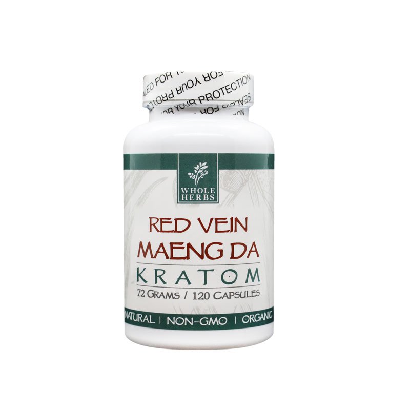 Whole Herbs Red Vein Maeng Da Capsules-KRATOM-No Limit Distro