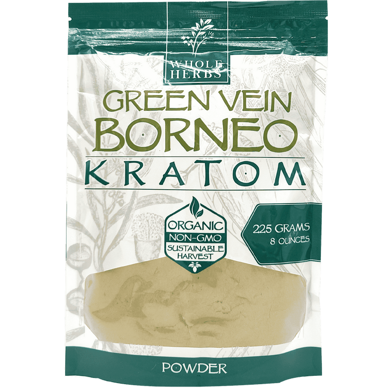 Whole Herbs Green Vein Borneo Kratom Powder-KRATOM-No Limit Distro