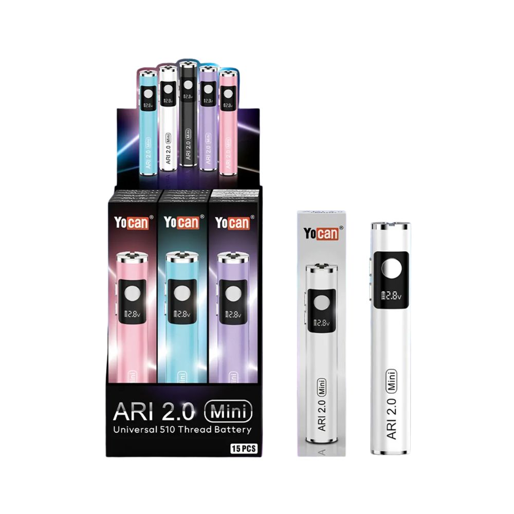 Yocan Ari 2.0 Mini 510 Cart Battery – BULK Pack of 15x