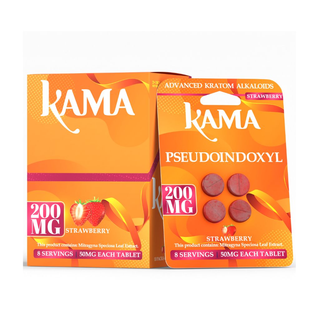 KAMA Pseudo Tablets 4ct - 200mg-7 Hydroxy Tablets-No Limit Distro