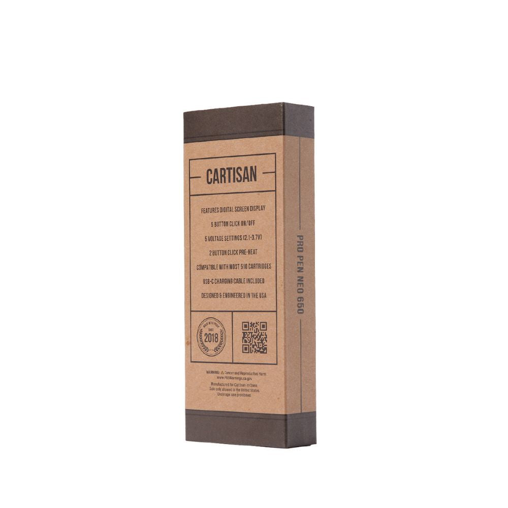 Cartisan Pro Pen NEO 650 mah Cart Battery-510 BATTERY-No Limit Distro