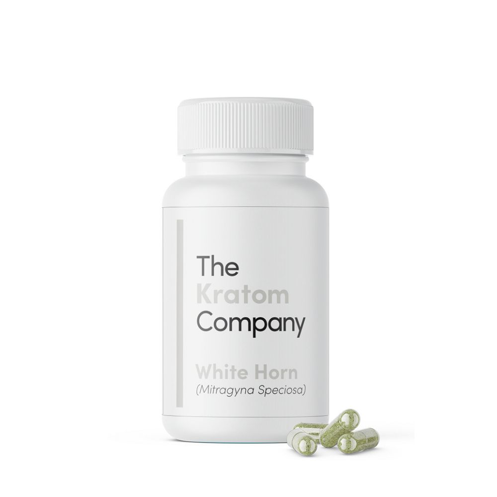 White Horn Kratom Capsules | Premium Quality by The Kratom Company-Kratom Capsules-No Limit Distro
