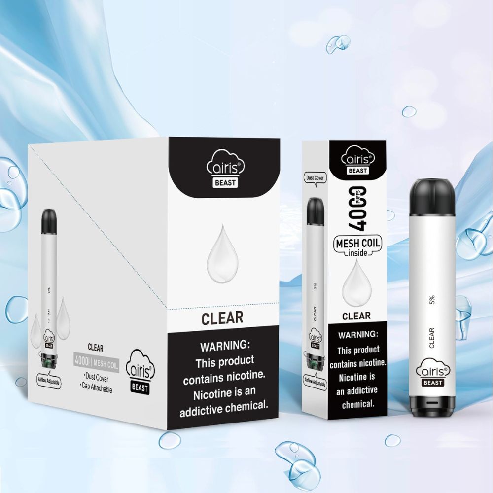 Airis Beast 4000 Puff Clear Unflavored Vape-DISPOSABLES-No Limit Distro