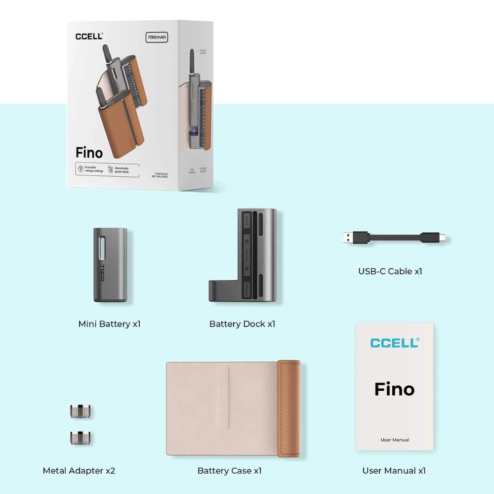 CCELL Fino Luxury Cart Battery - Detachable Power Bank-510 BATTERY-No Limit Distro