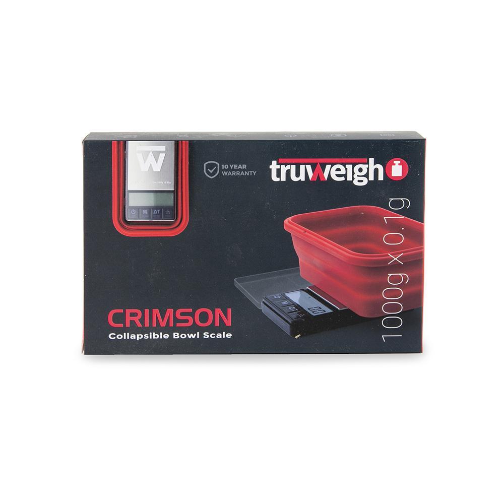 Truweigh Crimson Collapsible Bowl Scale 1000g x 0.1g-SCALES-No Limit Distro