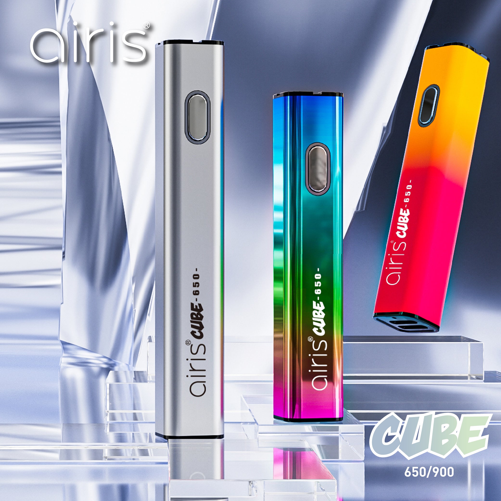 Airis Cube 650 mAh Cart Pen - Lifetime Warranty-510 BATTERY-No Limit Distro