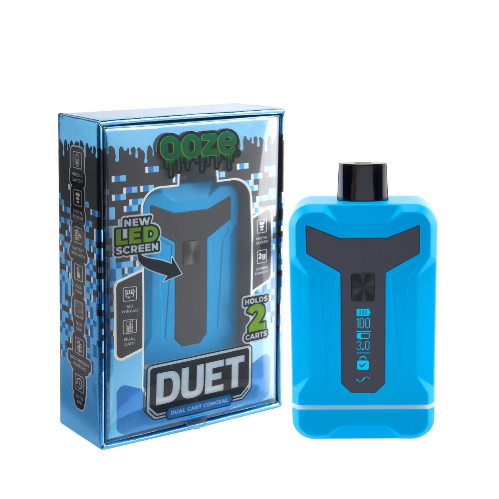 Ooze Duet Dual 510 Thread Vape Cart Battery-Variable Voltage 510 Battery: Adjustable VV Cart Batteries & Vape Pens-No Limit Distro
